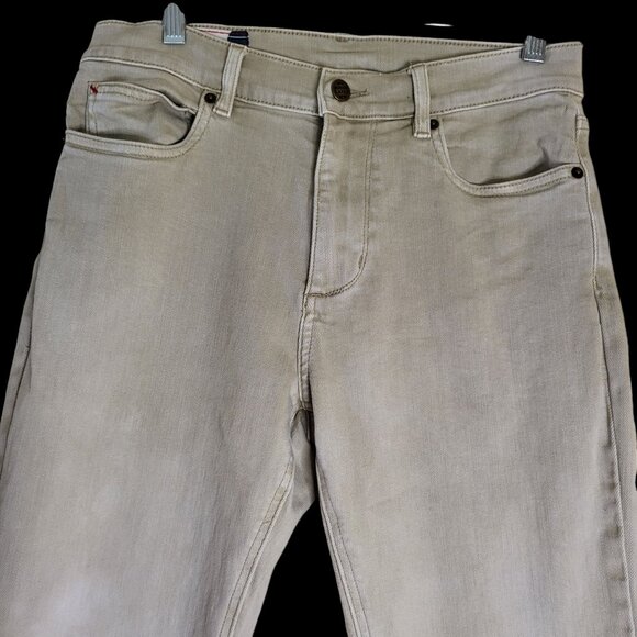 Men's Marine Layer 5-Pocket Twill Slim Straight Pants Size 30 X 30 Khaki Tan Bei - Picture 3 of 5